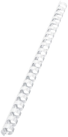 gbc 37579, Spirali plastiche 21 anelli, dorsi COMB 14mm - capacit� 130 fogli, BIANCO. Ex codice Esselte 375790, marchio LEITZ.