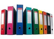 gbc EUROFILE Registratore ARANCIONE, formato commerciale, dorso 8 cm. Ex codice Esselte 390753200, certificazione FSC Recycled, marchio ESSELTE.