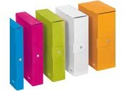 gbc LEITZ WOW cartella progetti - dim. 25 x 35 cm dorso 10 cm FUCSIA METALIZZATO, in robusto cartoncino di spessore 1 mm stampato e plastificato con finitura extra lucida. Bottone in metallo nichelato. Capacit max 1000 fogli 80 gr/mq,  marchio LEITZ.