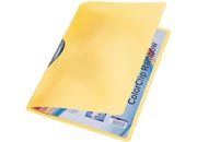 gbc COLOR CLIP Rainbow LEITZ in PPL GIALLO, capacit� 30 fogli - formato A4. Ex codice Esselte 41760015, marchio LEITZ ess41760115