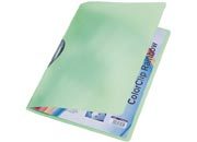 gbc COLOR CLIP Rainbow LEITZ in PPL VERDE, capacit 30 fogli - formato A4. Ex codice Esselte 41760055, marchio LEITZ.