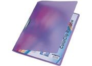 gbc COLOR CLIP Rainbow LEITZ in PPL VIOLA, capacit 30 fogli - formato A4. Ex codice Esselte 41760065, marchio LEITZ.