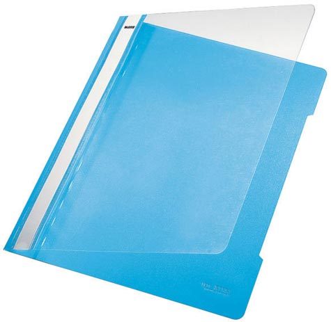 gbc 41910030, Cartellina in PVC LEITZ formato A4, AZZURRO. Ex codice Esselte 41910130, marchio LEITZ.