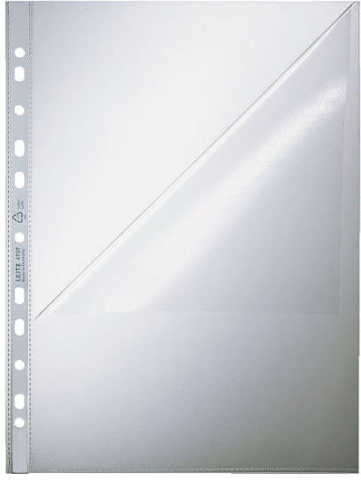 gbc Buste perforate LEITZ apertura sx. PPL antiriflesso formato A4., marchio LEITZ.