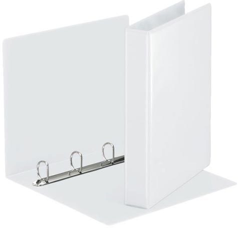 gbc 49703, Raccoglitore DISPLAY 30mm, BIANCO, in polipropilene, dorso e fronte personalizzabile, 4 anelli a 'D', formato utile 22x30 cm. Ex codice Esselte 497030, certificazione FSC Recycled, marchio ESSELTE.