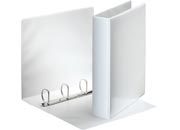 gbc  40mm, BIANCO, in polipropilene, dorso e fronte personalizzabile, 4 anelli a 'D', formato utile 22x30 cm. Ex codice Esselte 497040, certificazione FSC Recycled, marchio ESSELTE ess49704