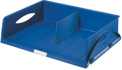 gbc SORTY JUMBO vaschetta portacorrispondenza dim. 47x35x11 cm, BLU., marchio LEITZ.