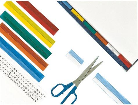 gbc 55002, Cavalierini autoadesivi ASSORTITI. Ex codice Esselte 550020, marchio ESSELTE.