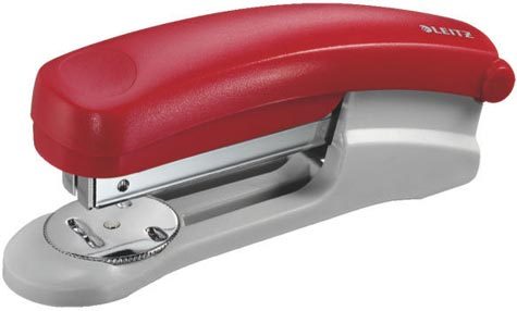 gbc LEITZ 5501 cucitrice da tavolo 25fg - punto n 24-6 e 26-6, ROSSO., certificazione GS, marchio LEITZ.