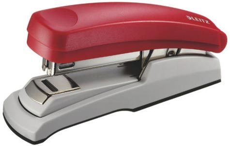 gbc LEITZ 5505 PUNTO PIATTO cucitrice da tavolo 30fg - punto n 24-6 e 26-6, ROSSO., certificazione GS, marchio LEITZ.