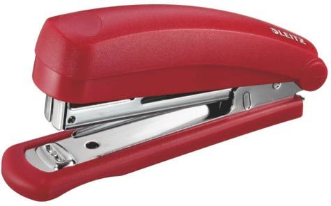 gbc LEITZ 5517 cucitrice da tavolo 10 fg - punto n 10, ROSSO., certificazione GS, marchio LEITZ.