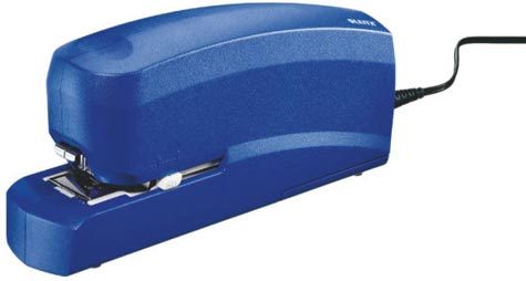 gbc LEITZ 5533 cucitrice da tavolo elettrica adattatore incluso - 20 fg - punto n 24-6 e 26-6, BLU. Ex codice Esselte 55330035,  marchio LEITZ.