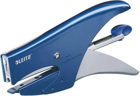 gbc LEITZ 5547 cucitrice a pinza 15 fg - punto n 8, BLU METALLIZZATO.,  marchio LEITZ.