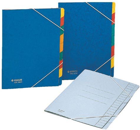 gbc 55570, RAINBOW - cartella 7 divisori Ex codice Esselte 555700,  certificazione FSC Mix, marchio ESSELTE.