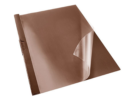 gbc CLIP FILE STANDARD PVC  dorso 0,5 cm - capacit 25 fogli, MARRONE..