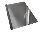 gbc Clip file standard, NERO                 in PVC. Dorso 0,5 cm, capacit 30 fogli, marchio ESSELTE ess563700