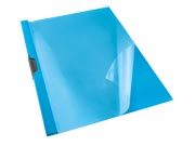 gbc Clip file standard, BLU in PVC. Dorso 0,5 cm, capacit 30 fogli, marchio ESSELTE.