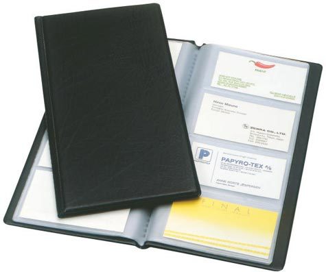 gbc 56837, Portabiglietti da visita NERO. Ex codice Esselte 568370, marchio ESSELTE.