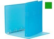 gbc  VERDE, 30mm, in cartone rivestito, 4 anelli rotondi, formato utile 22x30 cm. Ex codice Esselte 569060,  marchio ESSELTE ess395690600