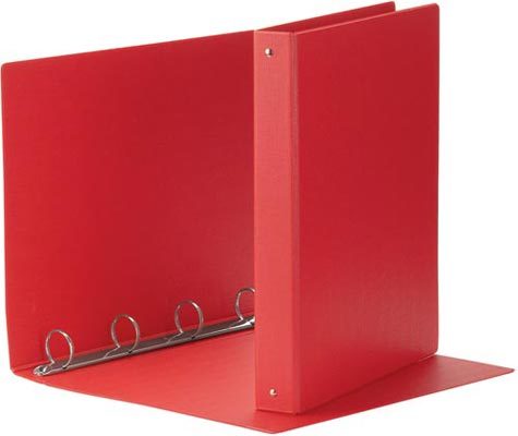 gbc 395693300, RaccoglitoreDAILY, 25mm, ROSSO 4 anelli rotondi, formato utile A4 (21x29,7cm). Ex codice Esselte 569330,  marchio ESSELTE.