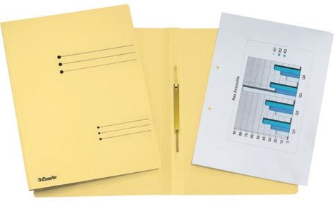 gbc RAPID FILE cartella in cartoncino 250 g GIALLO - formato A4,., marchio ESSELTE.