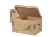 gbc ECOBOX container per Boxy 80/100 - apertura superiore Colore Naturale, certificazione FSC, marchio ESSELTE.