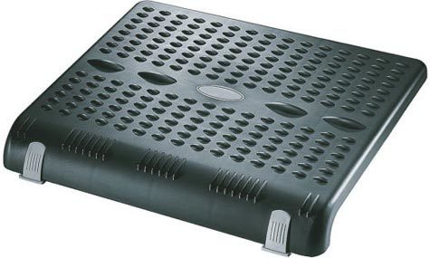 gbc 67698, Foot rest comfort poggiapiedi in design ergonomico, NERO. Ex codice Esselte 676980, marchio ESSELTE.