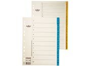 gbc Rubrica 1-10, a tasti numerici in cartoncino. A4 ESS56116.