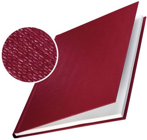 gbc impressBIND copertina rigida formato A4 dorso 17.5 mm (141-175 fogli), BORDO', ex codice 74100035., marchio LEITZ.