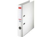 gbc 811400, Registratore in PPL BIANCO, formatoto commerciale, dorso 5 cm, con rinforzi in metallo. Ex codice Esselte 81140, certificazione FSC Mix, marchio ESSELTE.