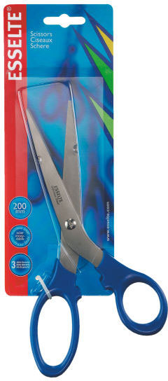 gbc 82120, FORBICE OFFICE ESSELTE 20 cm BLU. Ex codice Esselte 821200, marchio ESSELTE.