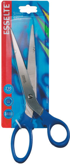 gbc 82123, FORBICE OFFICE ESSELTE 24 cm BLU. Ex codice Esselte 821230, marchio ESSELTE.