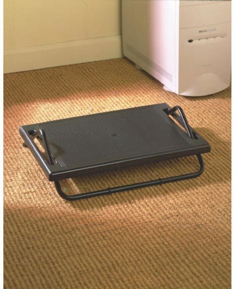 gbc 90896, Foot Rest poggiapiedi regolabile, NERO. Ex codice Esselte 908960, marchio ESSELTE.