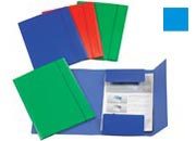 acco Cartelline a tre lembi con elastico in cartoncino robusto BLU MIFe1000blu