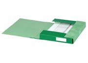 gbc 390370181,  ESSENTIALS Cartella a scatola con elastico dorso 4 cm, VERDE. Ex codice Esselte C7018.