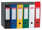 gbc 390754160, ROSSO, registratore Esselte EUROFILE formato protocollo (23x33cm), dorso 5 cm, con custodia (ex codice G5416). Ex codice Esselte G541600, certificazione FSC Recycled, marchio ESSELTE.