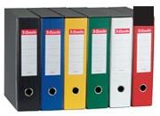 gbc 390755130, NERO, registratore Esselte EUROFILE formato protocollo (23x33cm), dorso 8 cm, con custodia (ex codice G5513). Ex codice Esselte G551300, certificazione FSC Recycled, marchio ESSELTE.