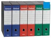 gbc 390788050, BLU, gruppo registratori Esselte OXFORD formato protocollo (23x33cm), gruppo da 6 registratori con dorso 5 cm. Ex codice Esselte G8805, marchio ESSELTE.