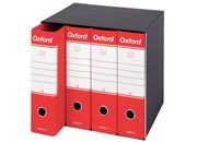 gbc 390789160, ROSSO, gruppo registratori Esselte OXFORD formato protocollo (23x33cm), gruppo da 4 registratori con dorso 8 cm. Ex codice Esselte G8916, marchio ESSELTE.