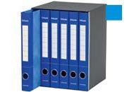 gbc  60mm, gruppo raccoglitore a 2 anelli rotondi, gruppo composto da 6 raccoglitori blu. Ex codice Esselte S6505 ess391965051