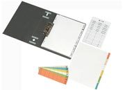 gbc Intercalari 6, tasti semitrasparenti in pvc. A4 MAXI per intercalare buste a perforazione universale. Corredata di etichette colorate per personalizzare i tasti. Perforazione universale. Marchio Esselte. T7411.