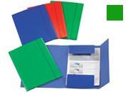 gbc Cartelle 3 lembi Con elastico, formato a4 (35x26 cm), marca resisto, colore verde res16503705