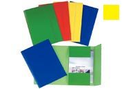 gbc Cartelle 3 lembi Con elastico, formato a4 (35x26 cm), marca resisto, colore giallo res16503709