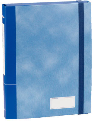 gbc 390370051,  ESSENTIALS Cartella a scatola con elastico dorso 4 cm, BLU. Ex codice Esselte C7005.