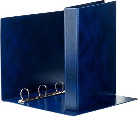 gbc 390561050, 30mm, BLU, raccoglitore PRESTIGE 4 anelli a 'D', formato utile 25x35cm. Prodotto abbinabile alle buste codice: 569770. Ex codice Esselte E6105, marchio ESSELTE.