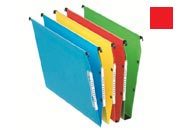 21643, Cartelle sospese VISICOLOR DUAL, fondo a U da 3cm, interasse 33cm, ROSSO ess21643