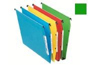 21645, Cartelle sospese VISICOLOR DUAL, fondo a U da 3cm, interasse 33cm, VERDE ess21645