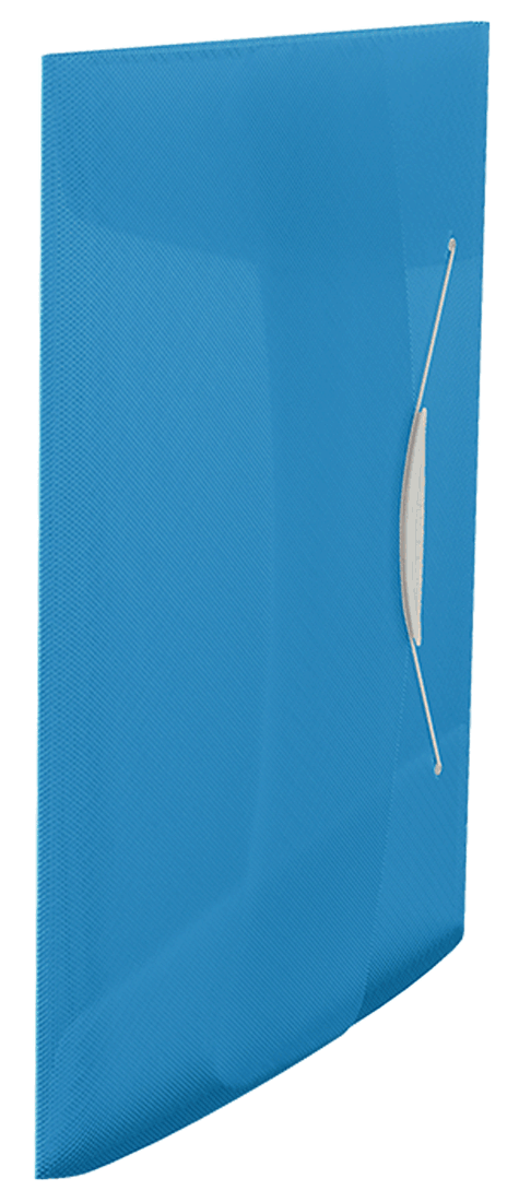 gbc VIVIDA Cartella a 3 lembi con elastico PPL - dim. 23,4 x 32 x - cap. 150 fogli Blu VIVIDA, marchio ESSELTE.