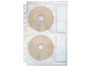 gbc 67668, CD Cover Buste perforate per 4 CD/DVD. Ex codice Esselte 676680, marchio ESSELTE.