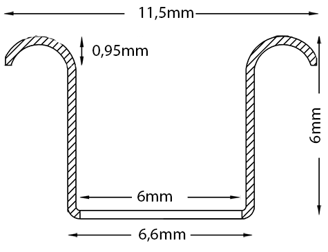 legatoria Occhielli ottone NICHELATO altezza 6mm Per fori diametro 6,7mm, testa diametro 11,5mm, spessore rivettabile 4mm. APERTURA A CORDONCINO. Rilega fino a 40 fogli.